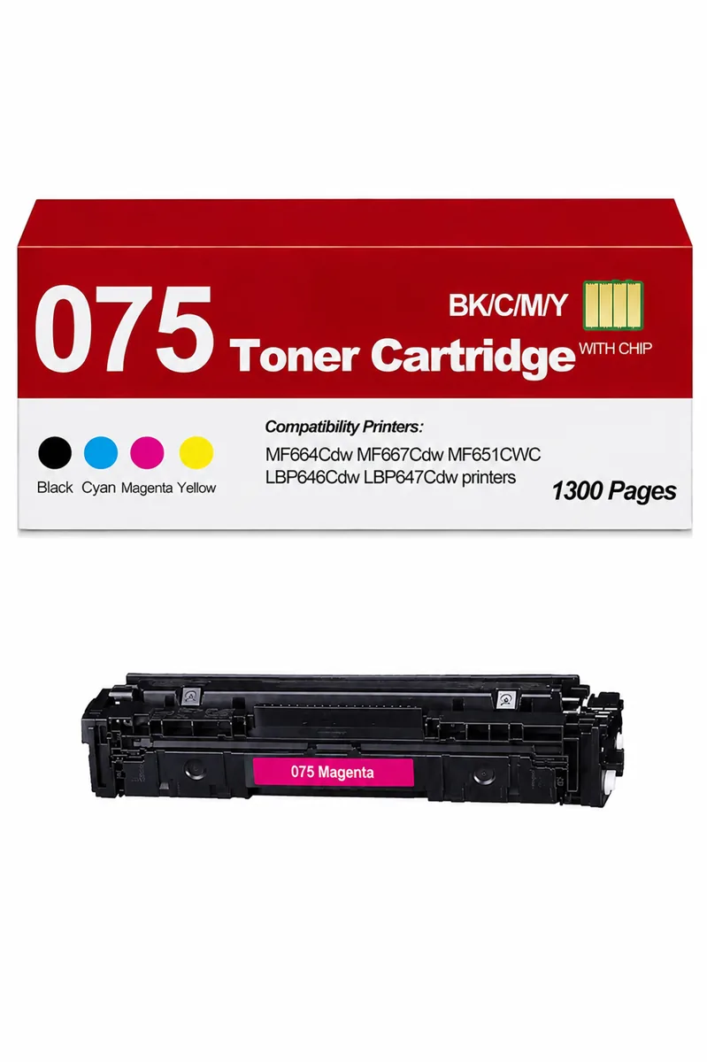 Canon CRG-075H Kırmızı Muadil Toner (ÇİPSİZ)