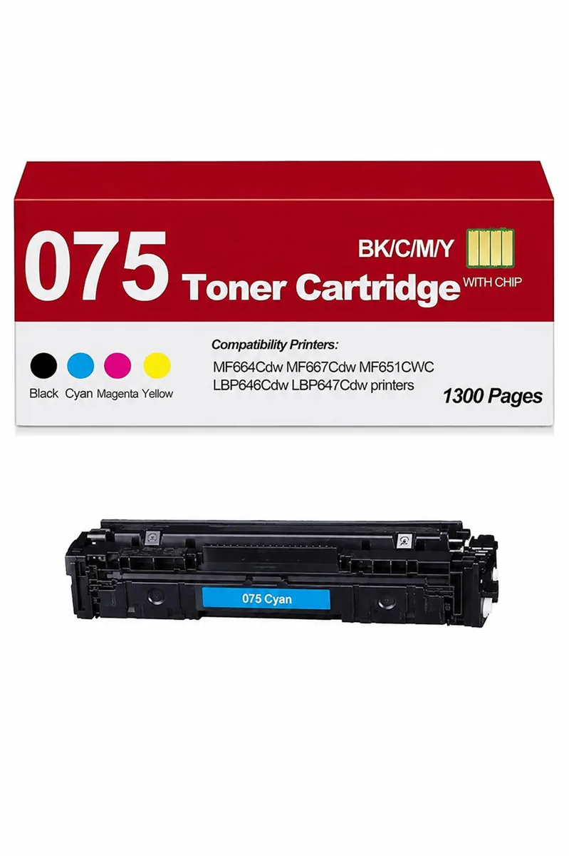Canon CRG-075H Mavi Muadil Toner (ÇİPSİZ)