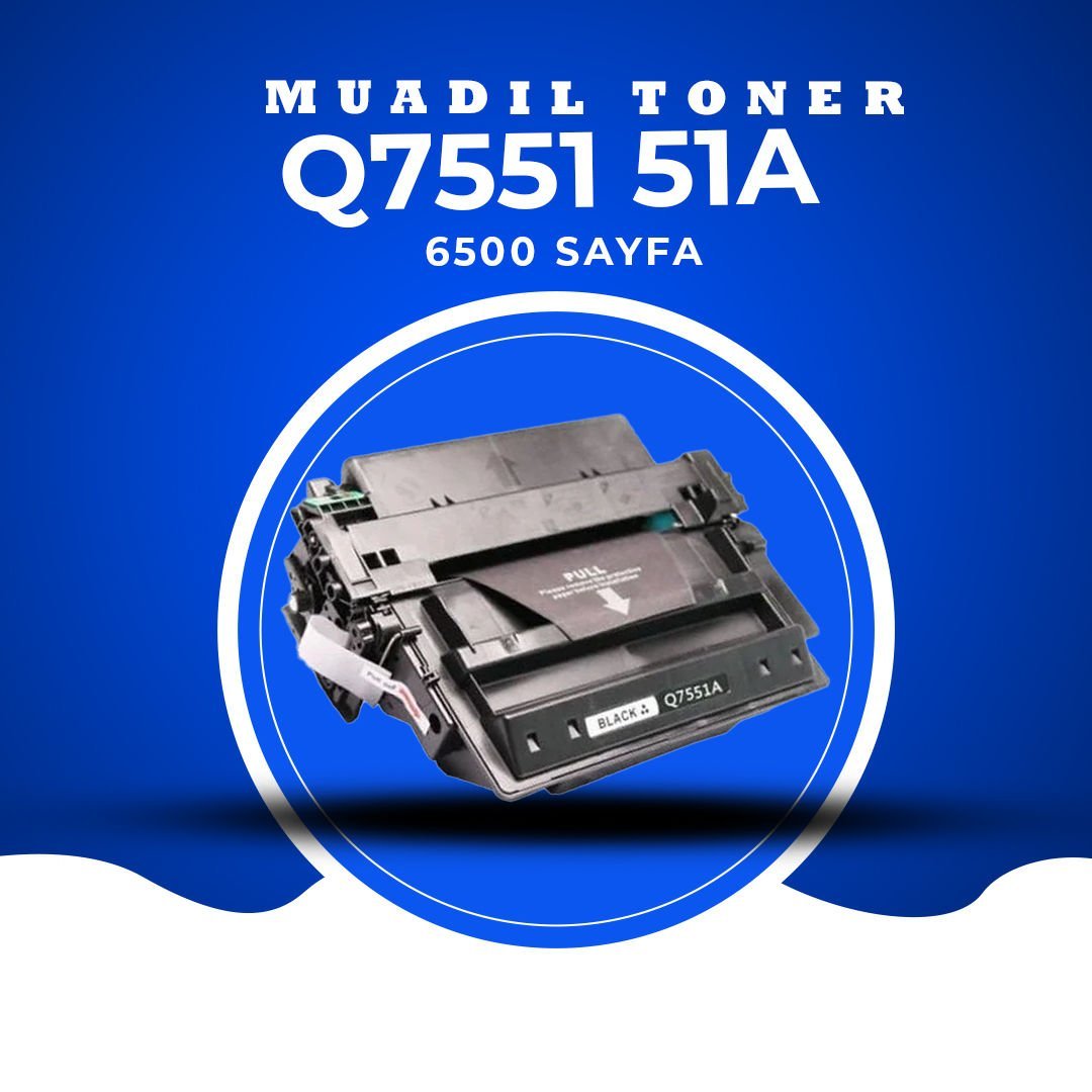 Q7551A Uyumlu Siyah Muadil Yüksek Kapasite Toner